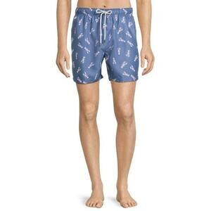 Endless Summer Blue Printed Swim Trunks with Stretch 5.5 Inseam NWT Size 2XL